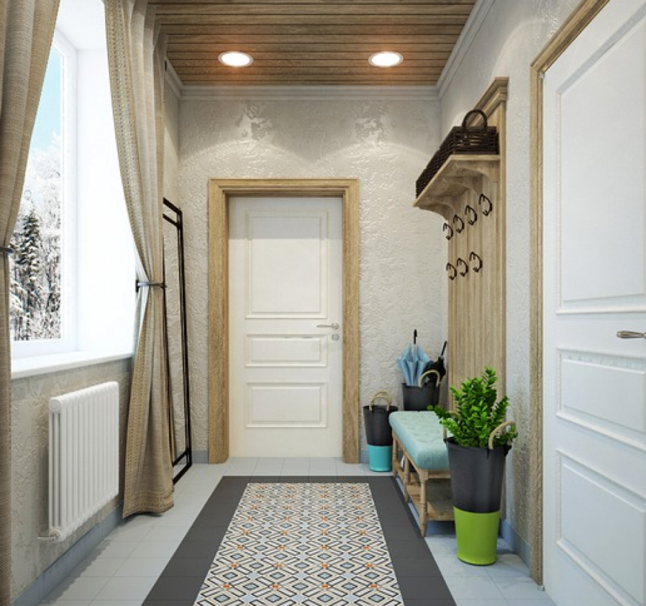 Интерьер прихожей в частном доме