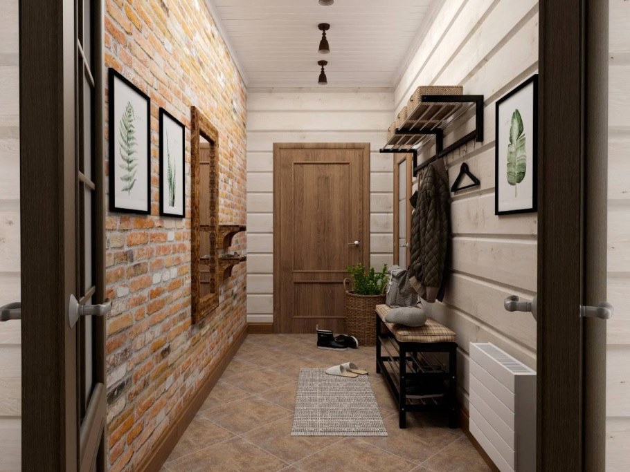 Интерьер прихожей в частном доме
