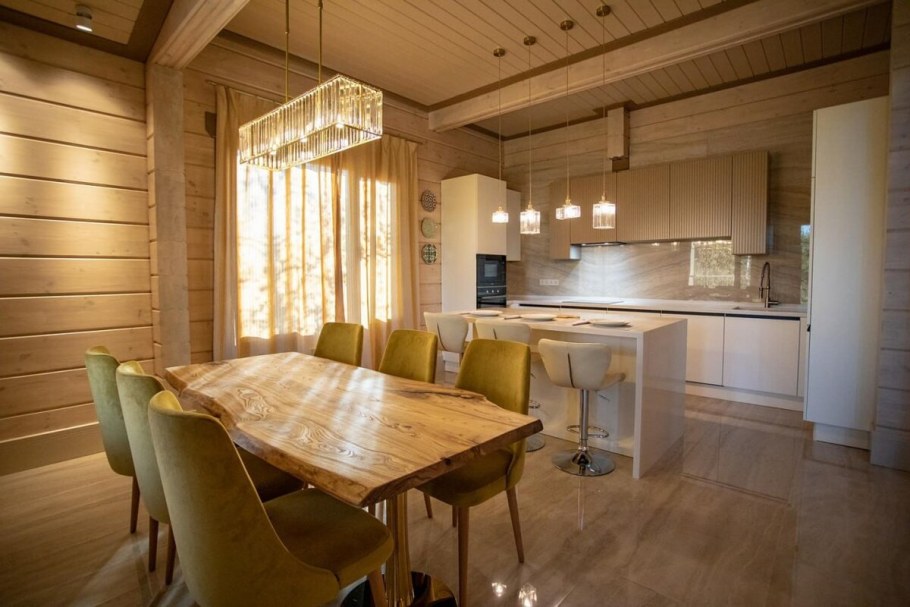 Дом из бруса внутри