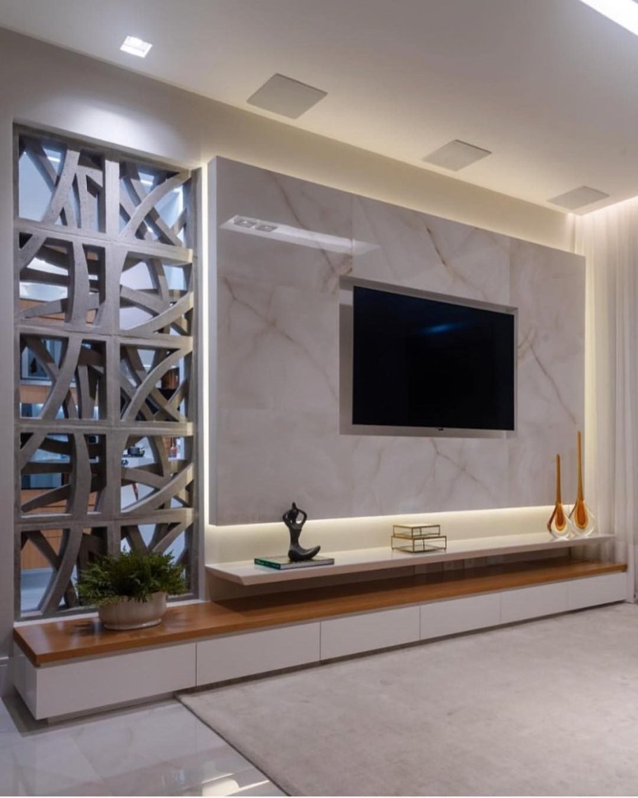 Подсветка стены с телевизором