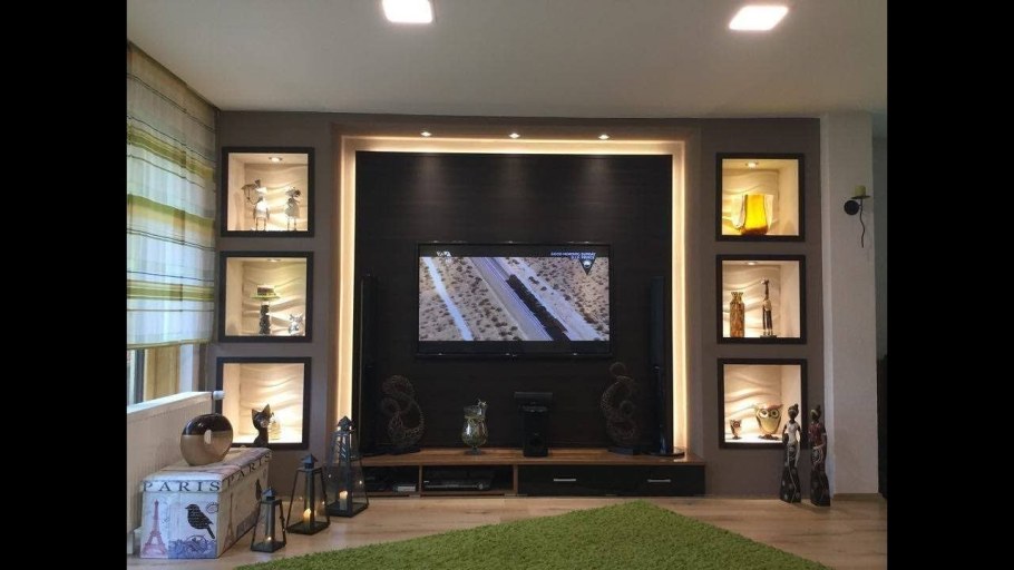 Ниша для телевизора в гостиной