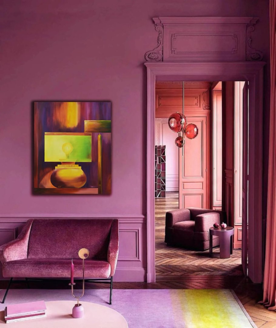 С каким цветом сочетается сиреневый цвет в интерьере ванной