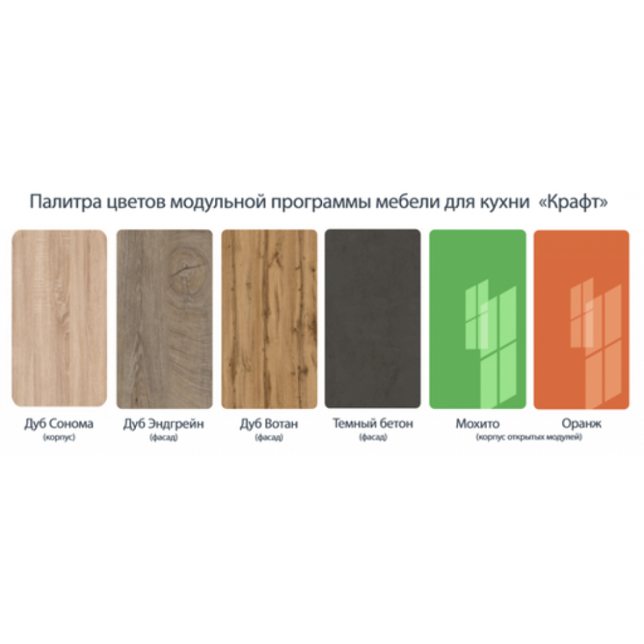 Дуб крафт золотой и дуб сонома