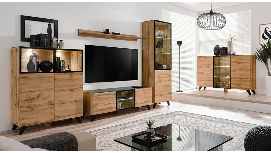 Стенка дуб Вотан лофт