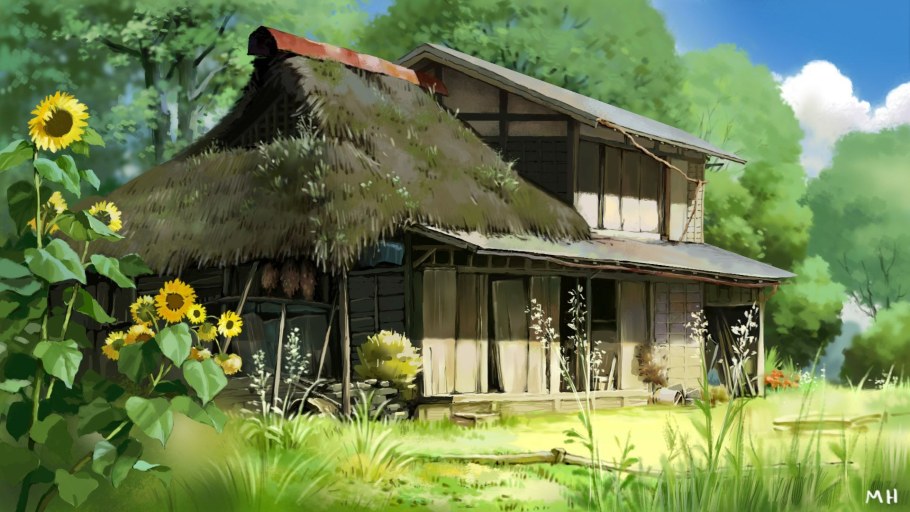 Хаяо Миядзаки деревня в Японии арт