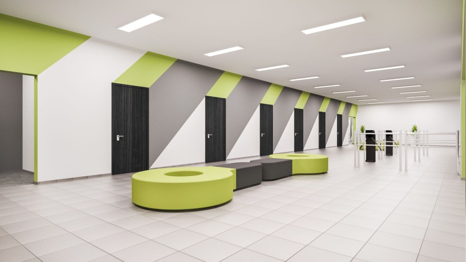 Интерьер рекреации школы