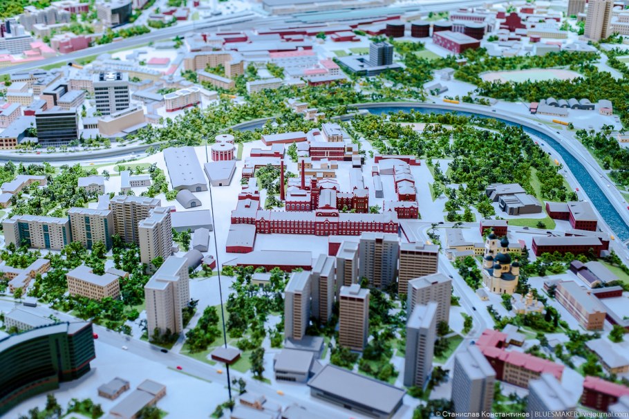 Макет жилого района