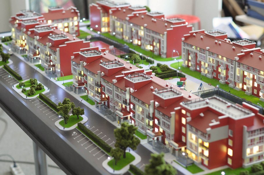 Макет жилого комплекса