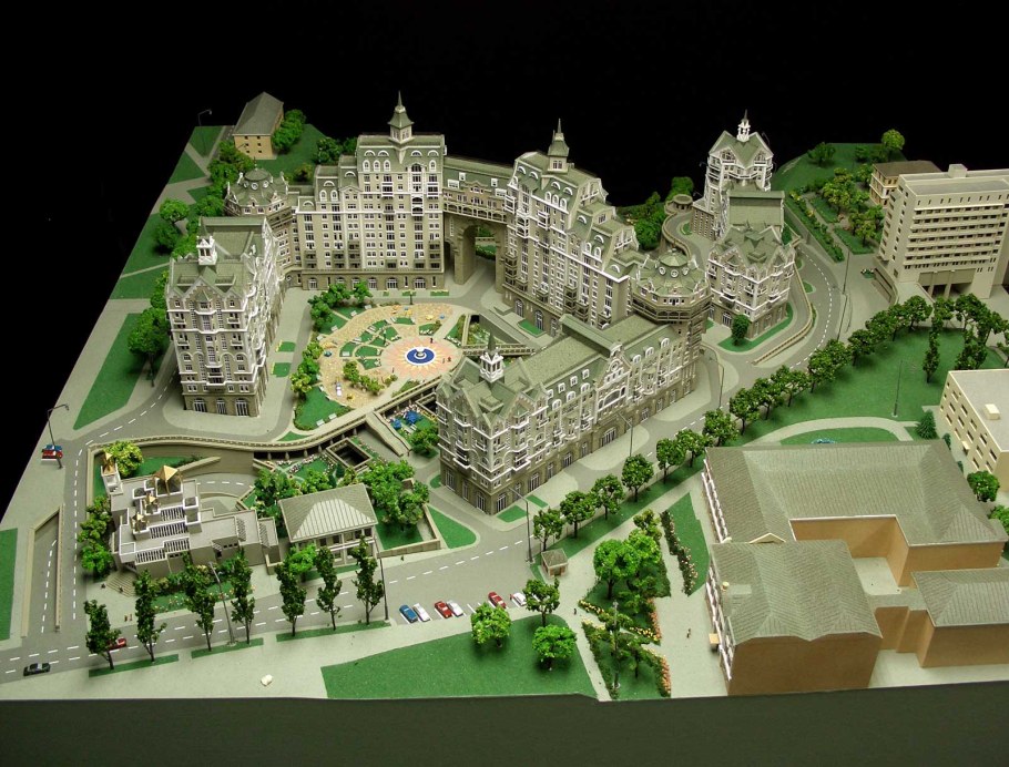 Макет архитектурного комплекса