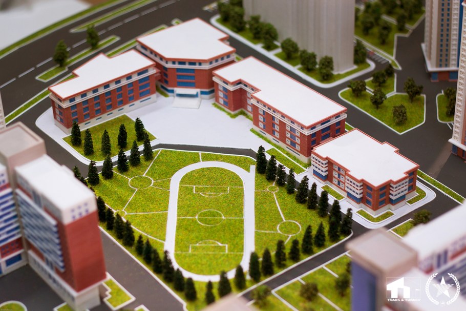 Макет микрорайона