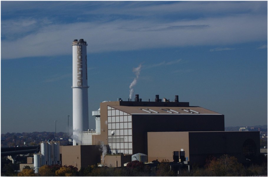 Мусоросжигательный завод в Америке