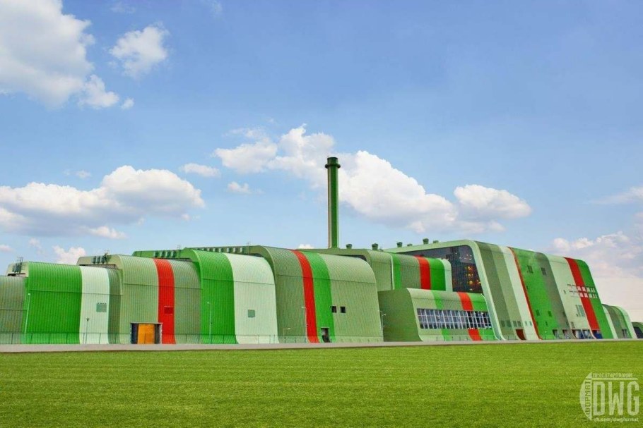 Современный мусороперерабатывающий завод в Швеции