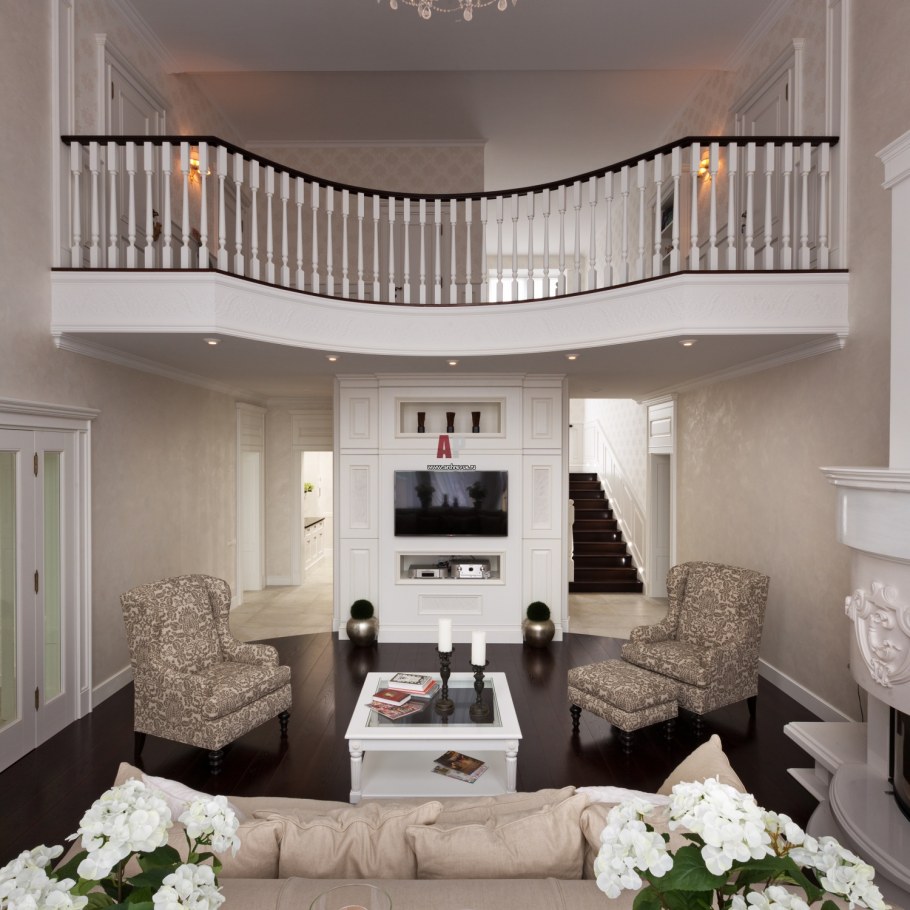 Интерьер двухэтажного дома