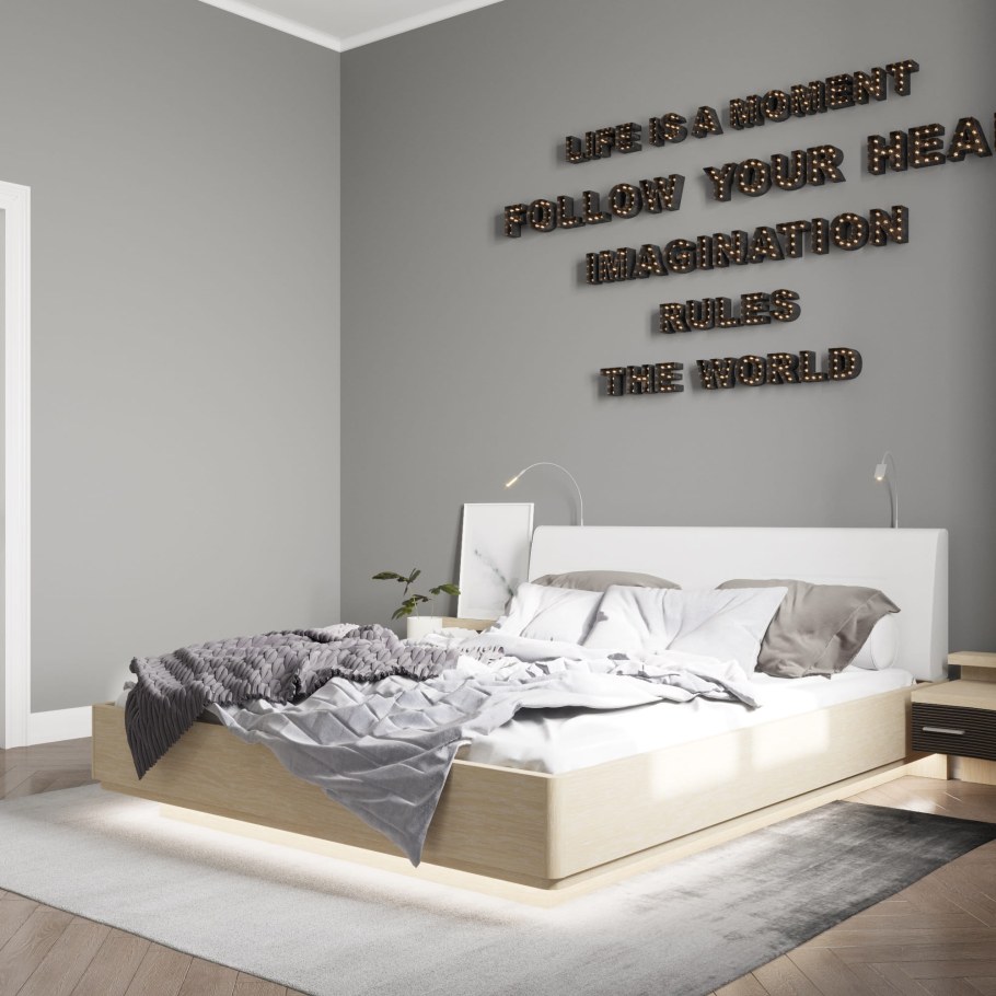 Кровать Элеонора лазурит с подъемным механизмом 160х200