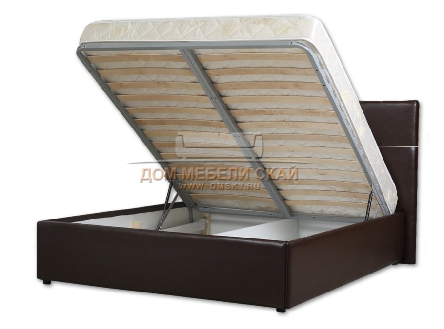 Лазурит кровать двуспальная с подъемным механизмом 180х200