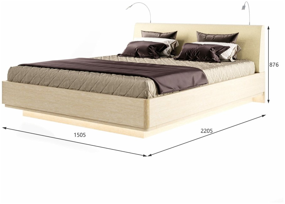 Кровать Элеонора лазурит с подъемным механизмом