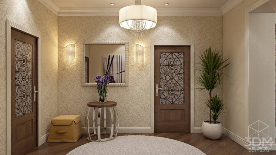 Расцветки обоев для прихожей