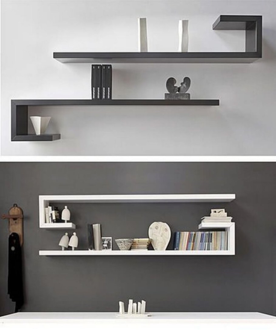 Полка "Wall Shelf-s (bas WL-001)" белая