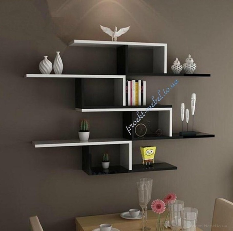 Полка "Wall Shelf-s (bas WL-001)" белая