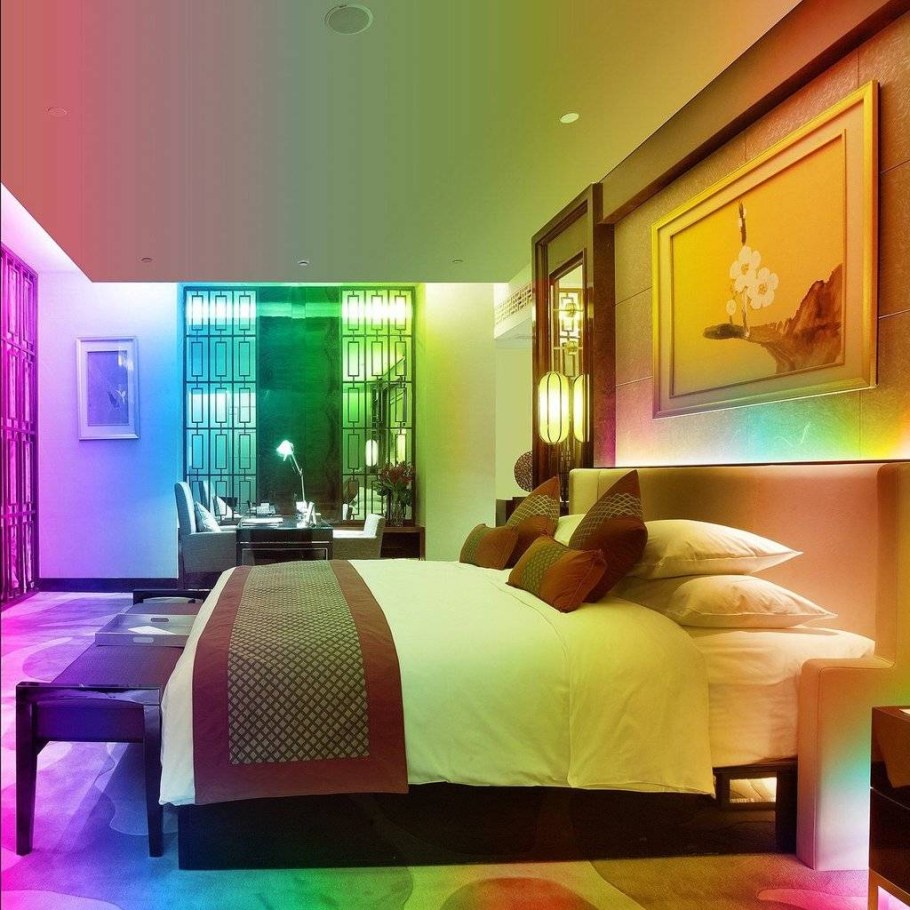 Разноцветная подсветка для комнаты