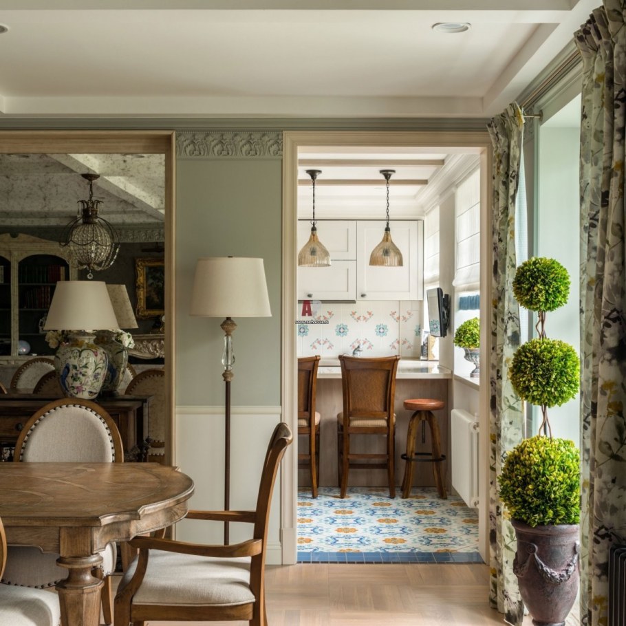 Средиземноморский итальянский стиль в интерьере