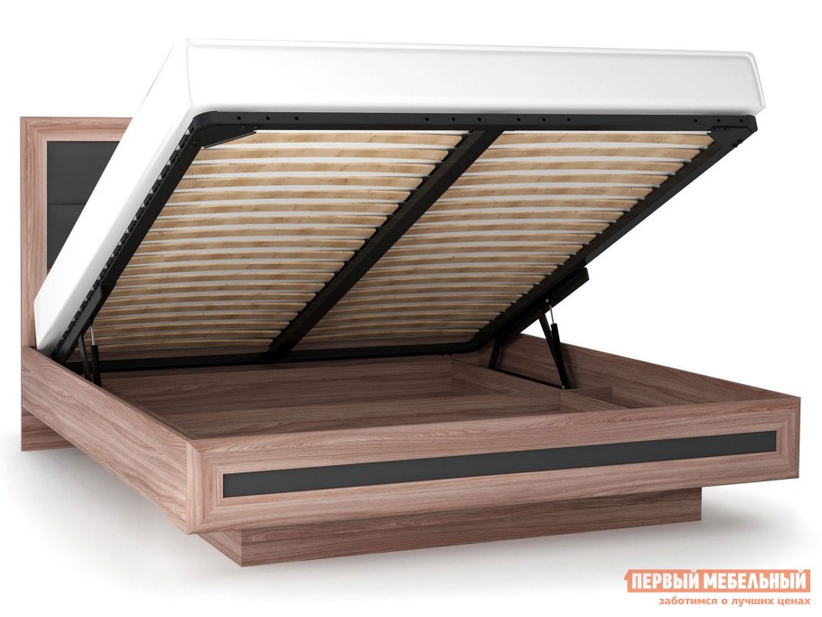 Кровать зефир 1 с подъемным механизмом, 2032х935х615, ясень шимо светлый