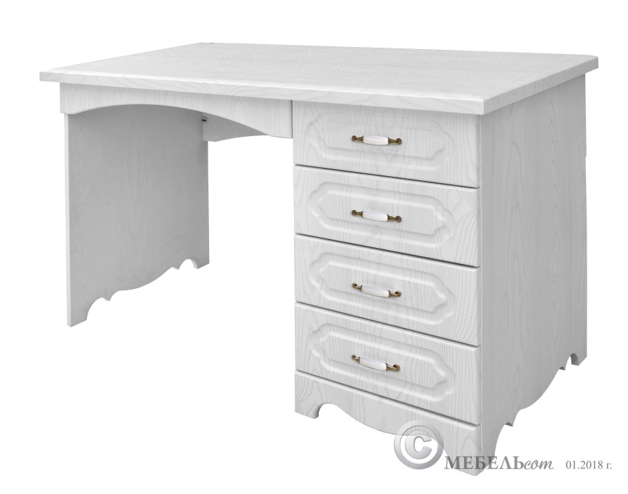 Стол письменный белый s205 MEBELGOLD