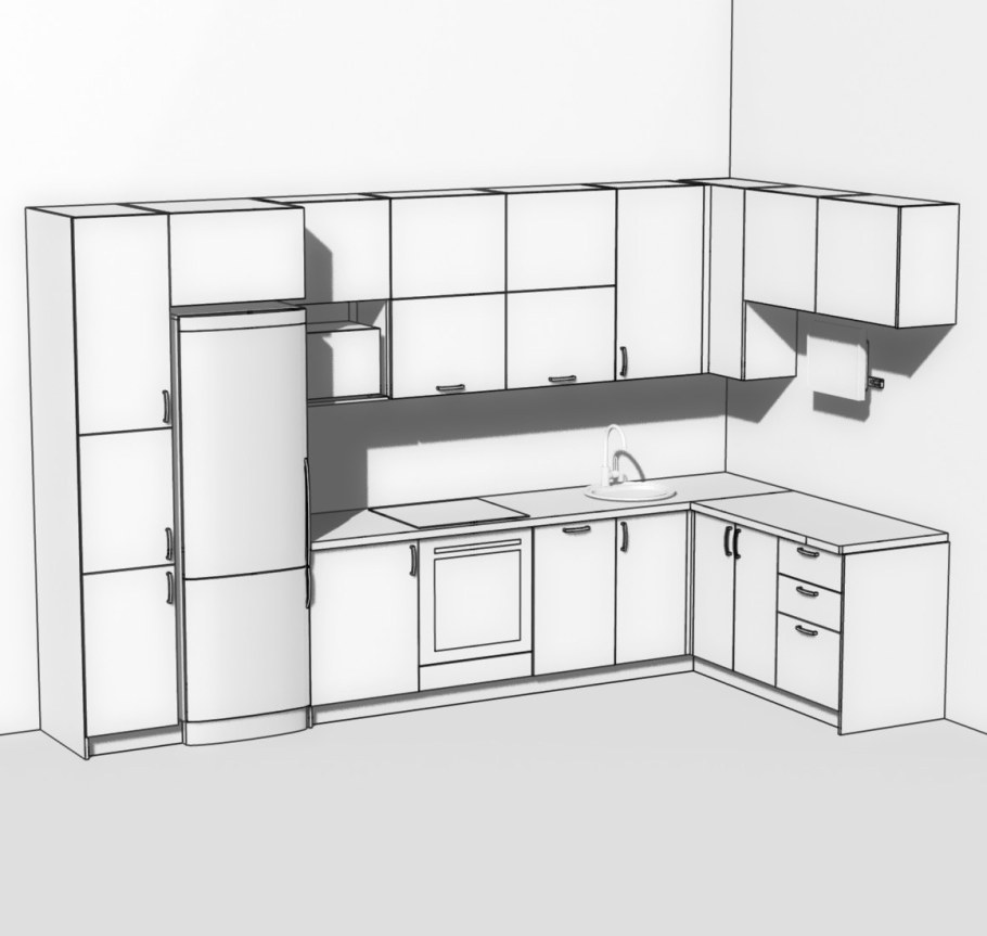 Эскиз кухни