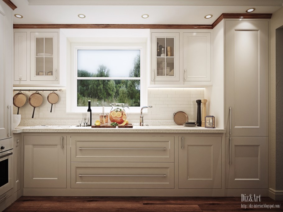 Кухонные гарнитуры с окном