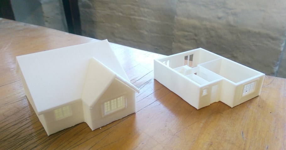 Макет дома из пенопласта