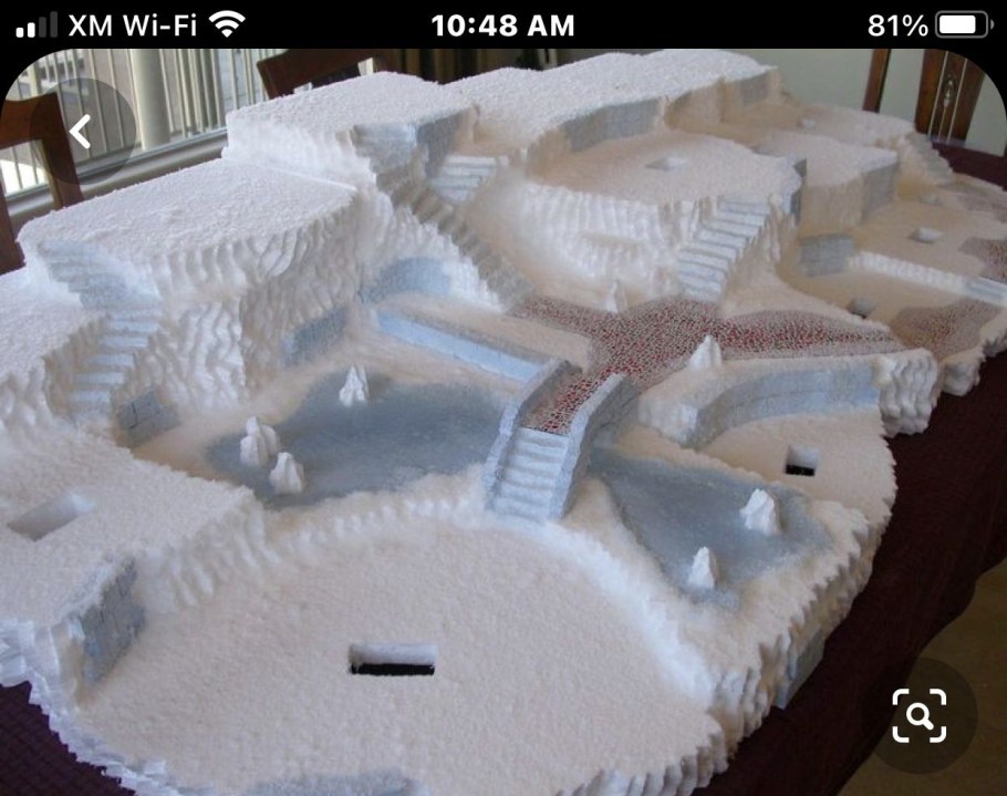 Макет из пенопласта