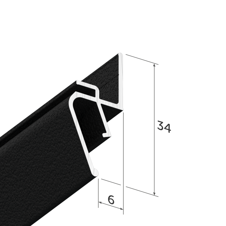 Теневой профиль для натяжных потолков EUROKRAAB