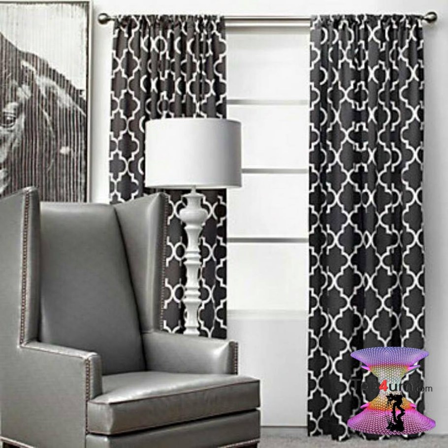 Шторы с геометрическим узором