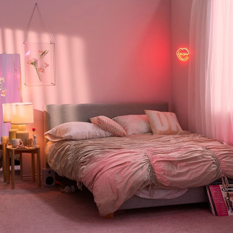Уютные.спальни в розовом.цвете