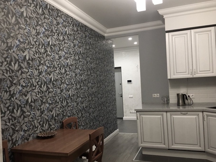 Декоративная штукатурка на кухне