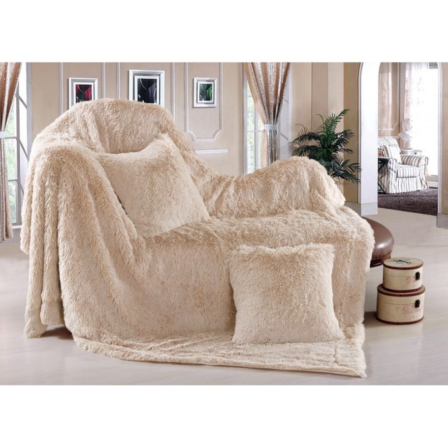 Покрывало шиншилла ворс длинный Kazanova