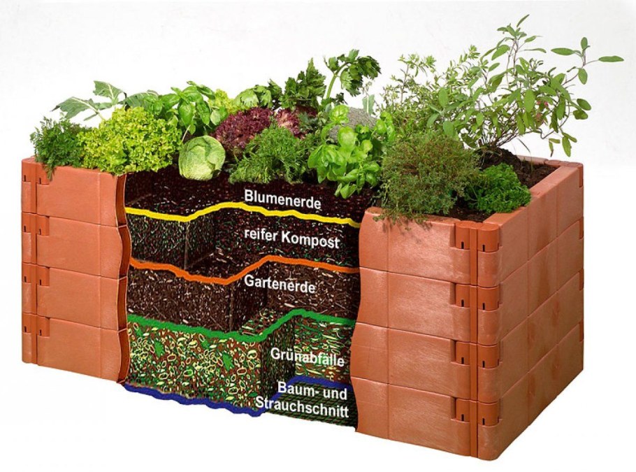 Высокие грядки для зелени