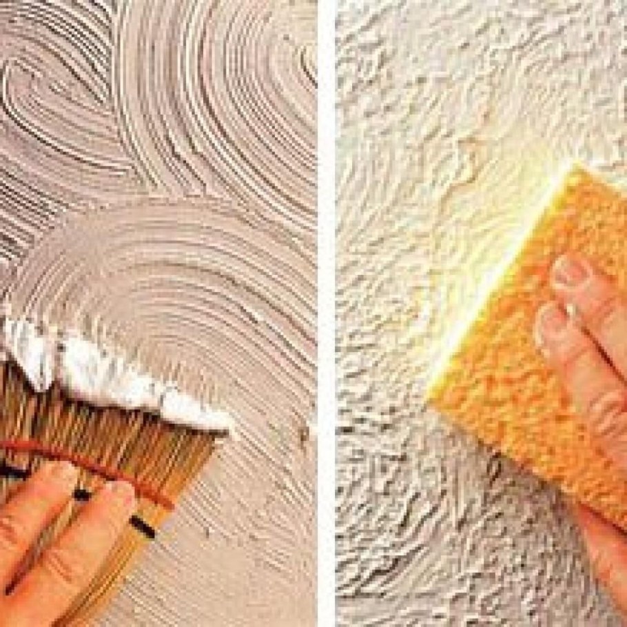 Декор стен шпаклевкой