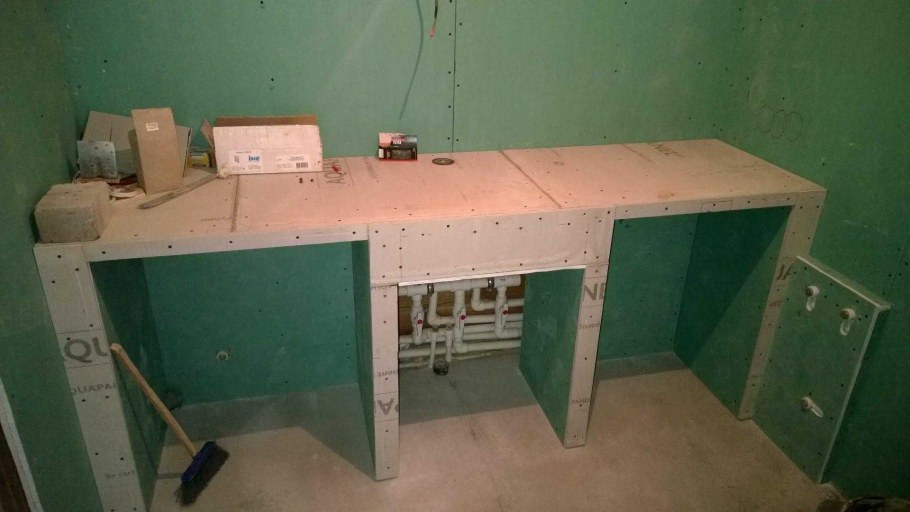 Кухонный гарнитур из гипсокартона