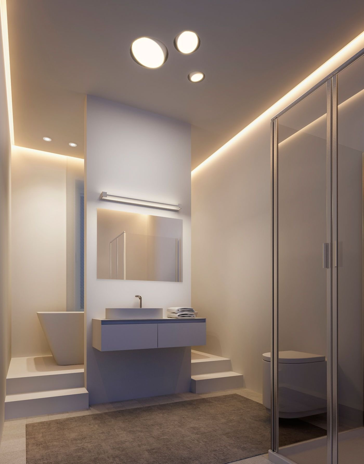 Светодиодные светильники для ванной комнаты