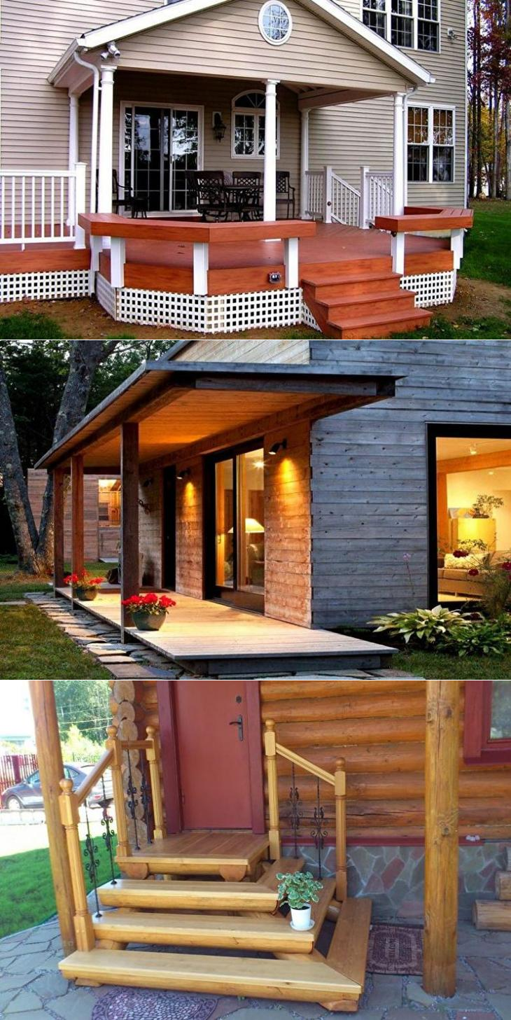 Маленькое деревянное крылечко