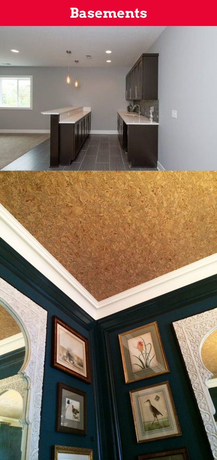 Потолок отделанный пробкой