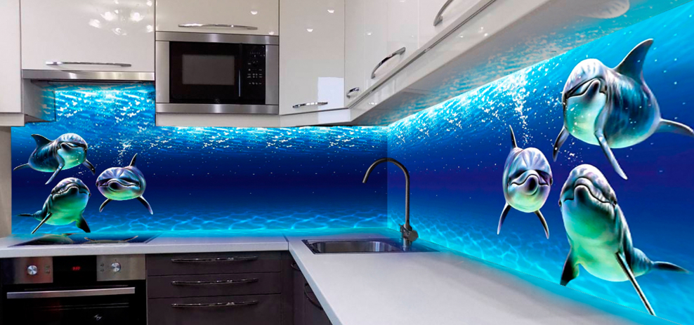 Стеклянный фартук