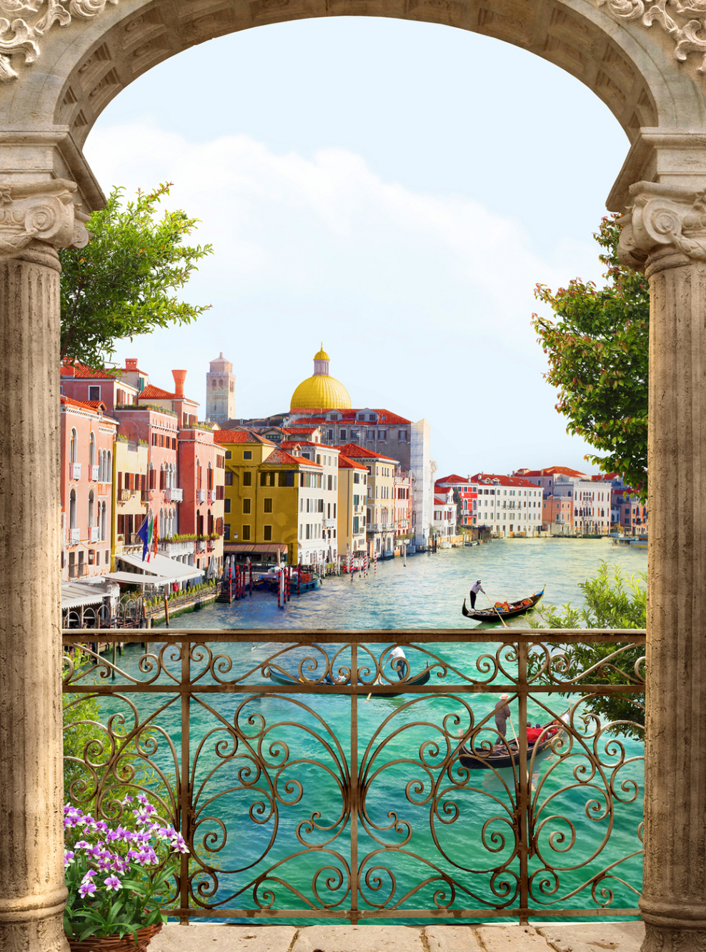 Венеция улочки фрески