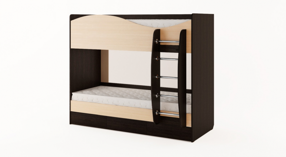 2х ярусная кровать венге белфорд