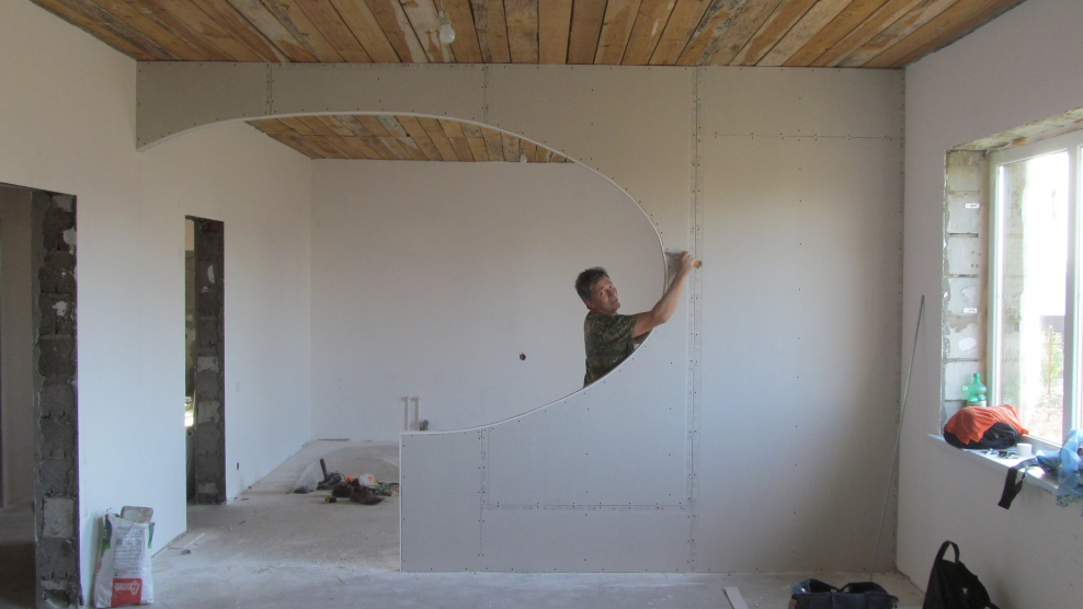 Гипсокартон в комнате