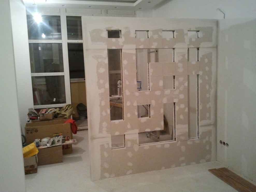 Перегородка с окошками