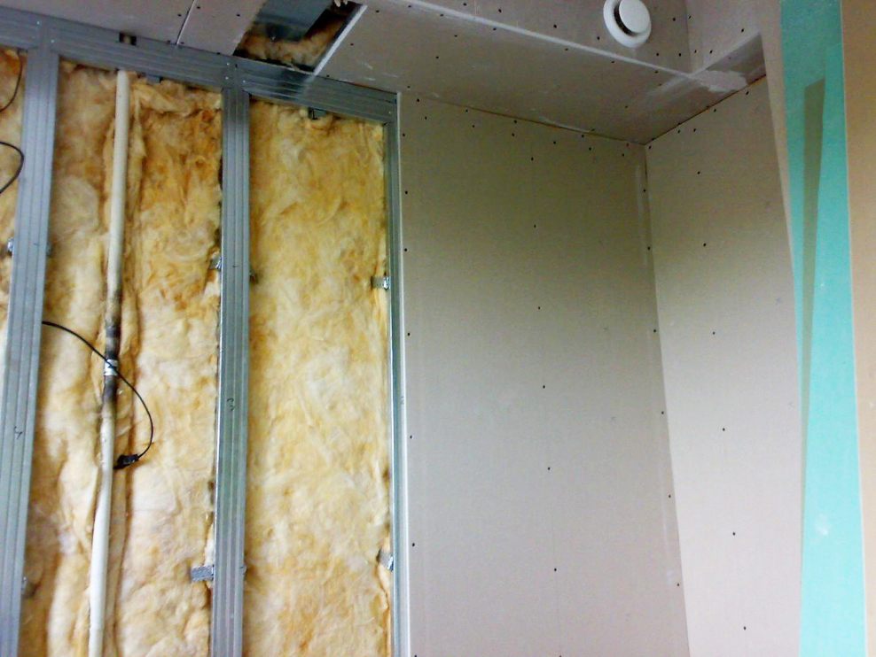 Обшивка стен ГКЛ каркас