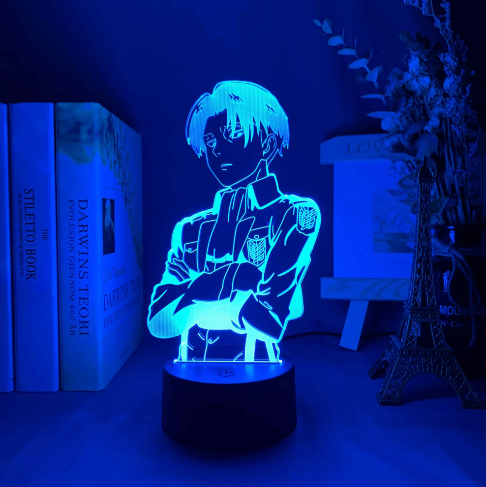 Светильник ночник Леви атака титанов