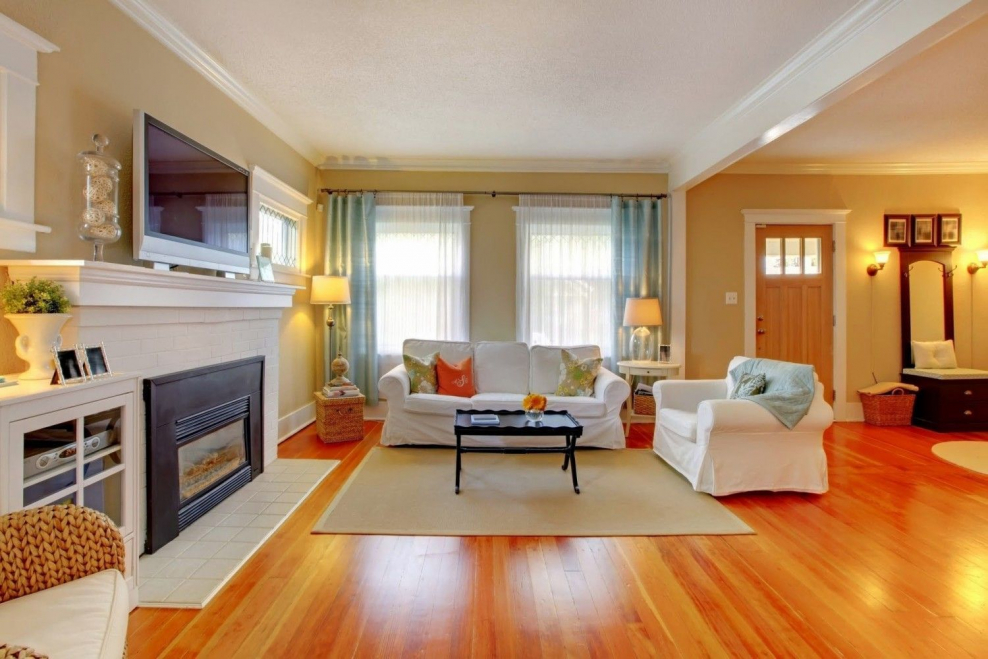 Интерьеры просторной комнаты